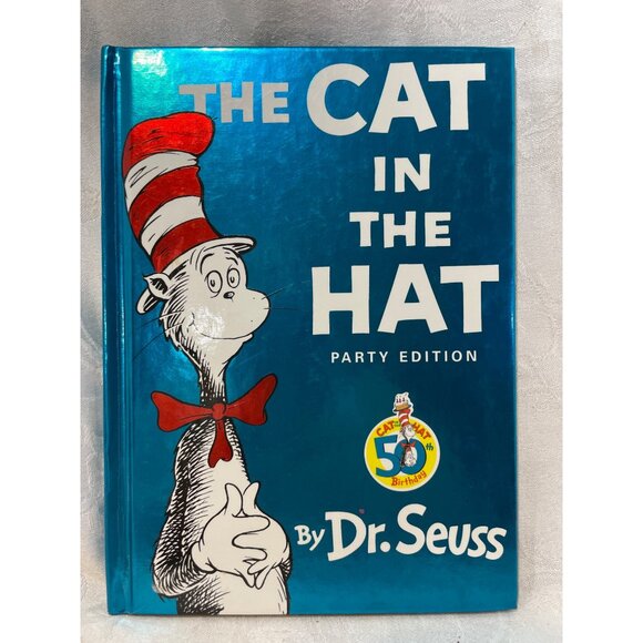 The Cat In The Hat Party Edition 50th Birthday Edition Dr Seuss - Picture 1 of 5